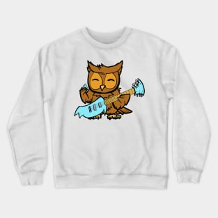 Owl Guitarist Crewneck Sweatshirt